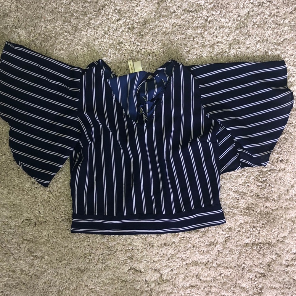 Navy & white